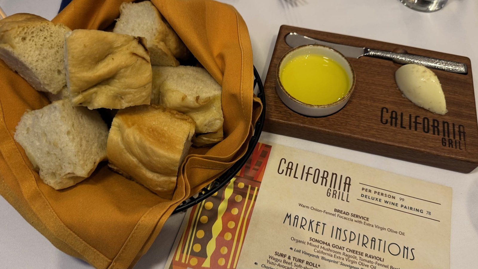Warm Onion-Fennel Focaccia California Grill