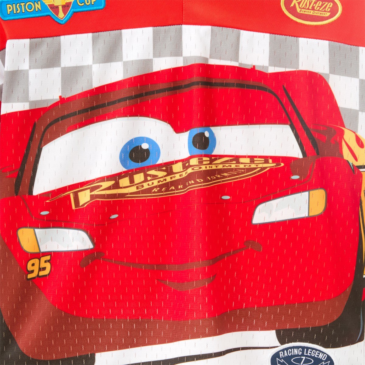 Lightning McQueen jersey artwork detail