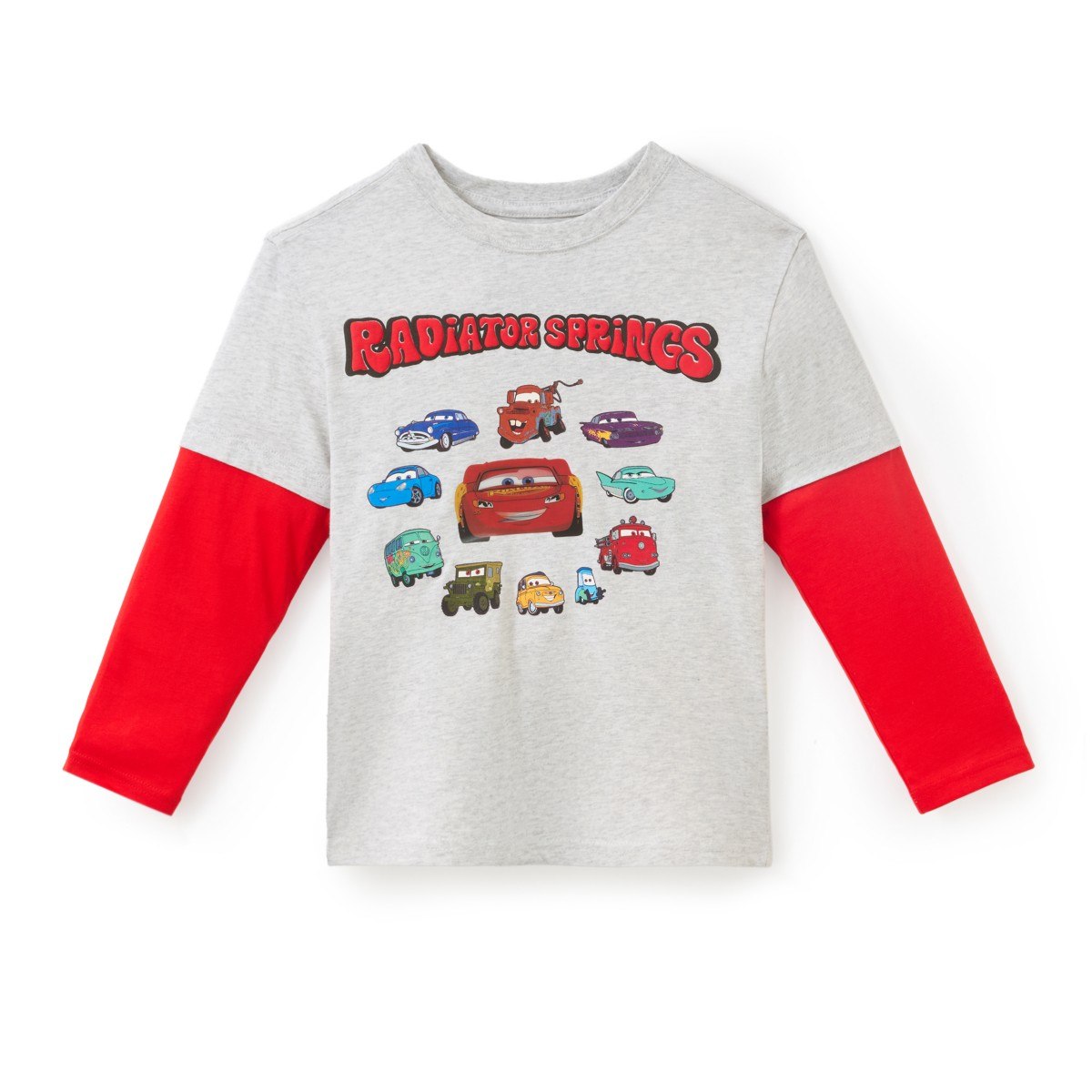 Cars layered-look long sleeve tee