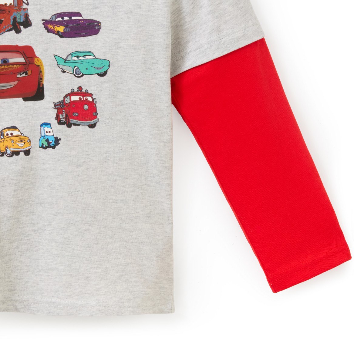 Cars tee sleeve detail