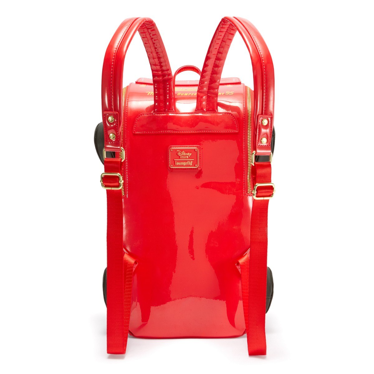 Back of the Lightning McQueen backpack