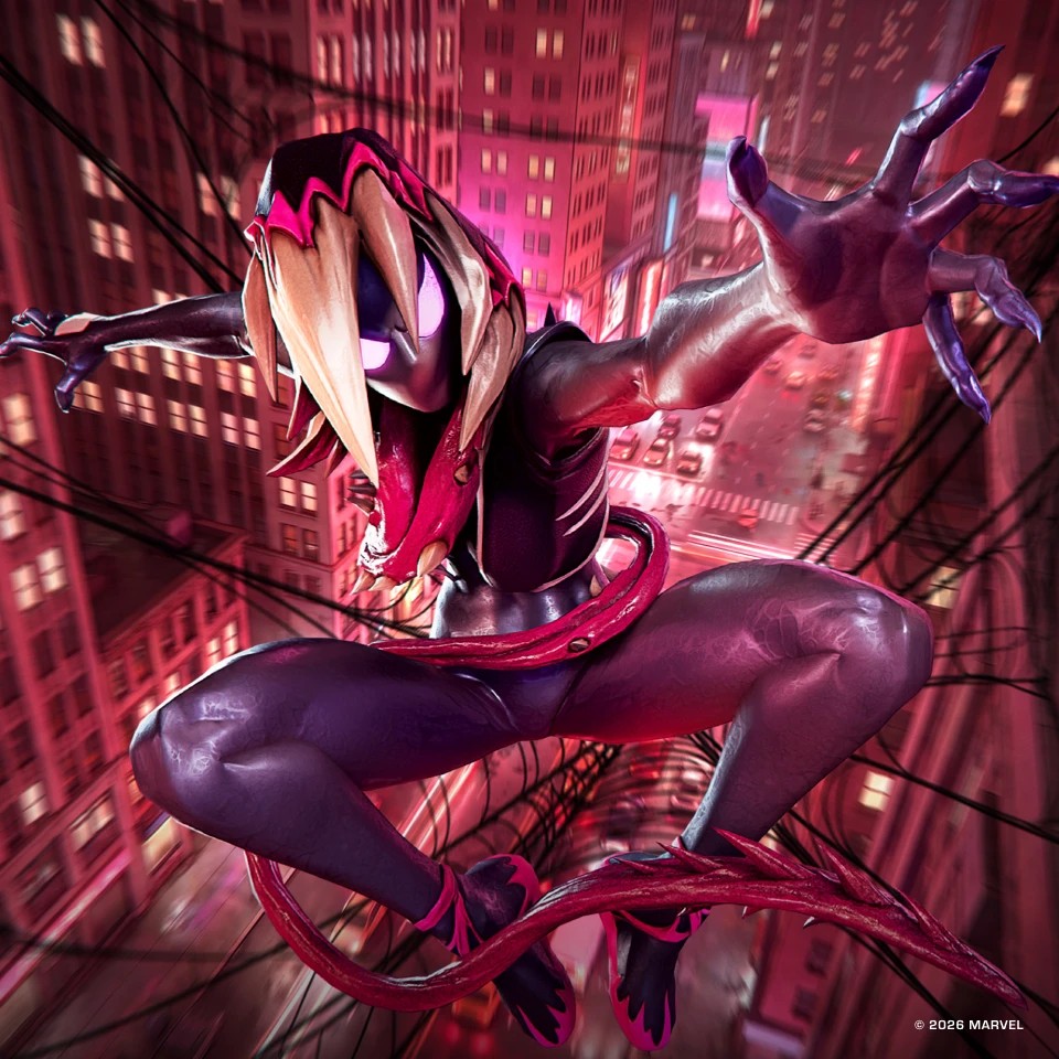 Gwenom in official Marvel Contest of Champions character artwork