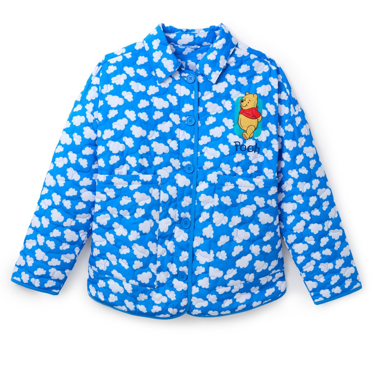 Pooh cloud-print jacket front