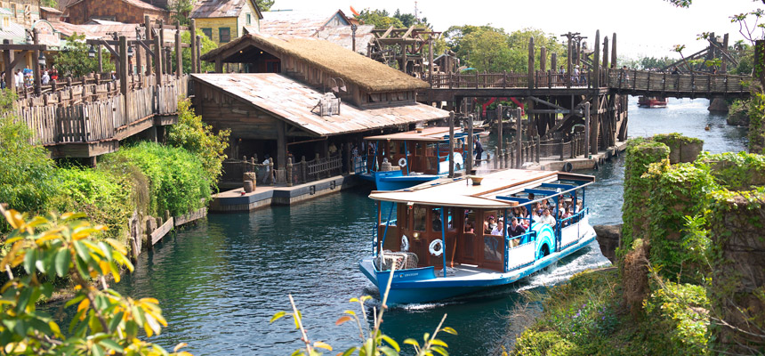 DisneySea Transit Steamer Line in Lost River Delta at Tokyo DisneySea