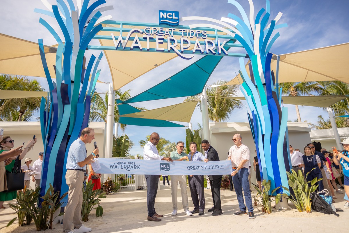 Great Tides Waterpark entrance at Great Stirrup Cay