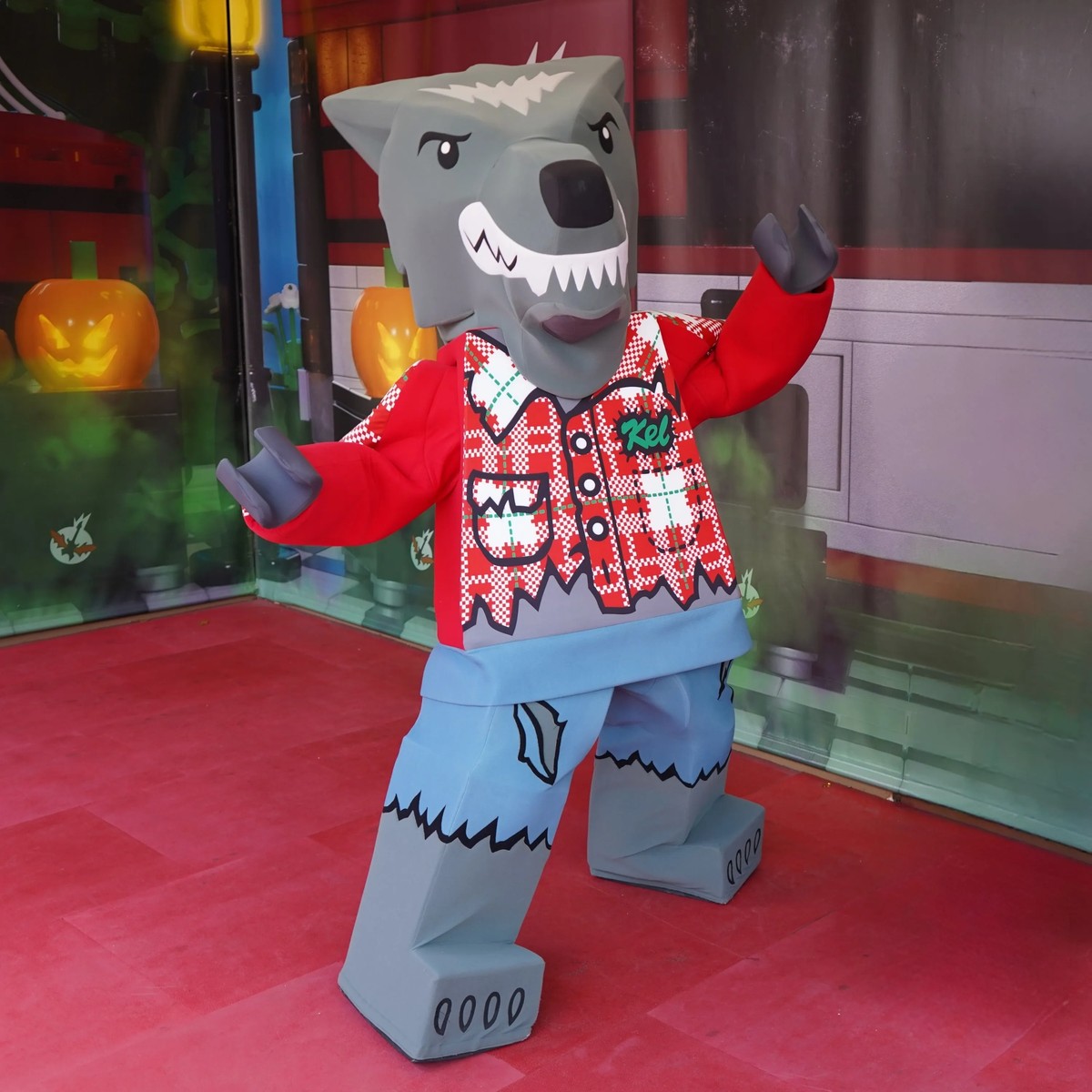 Wolf Guy LEGO character at LEGOLAND Florida's Brick or Treat