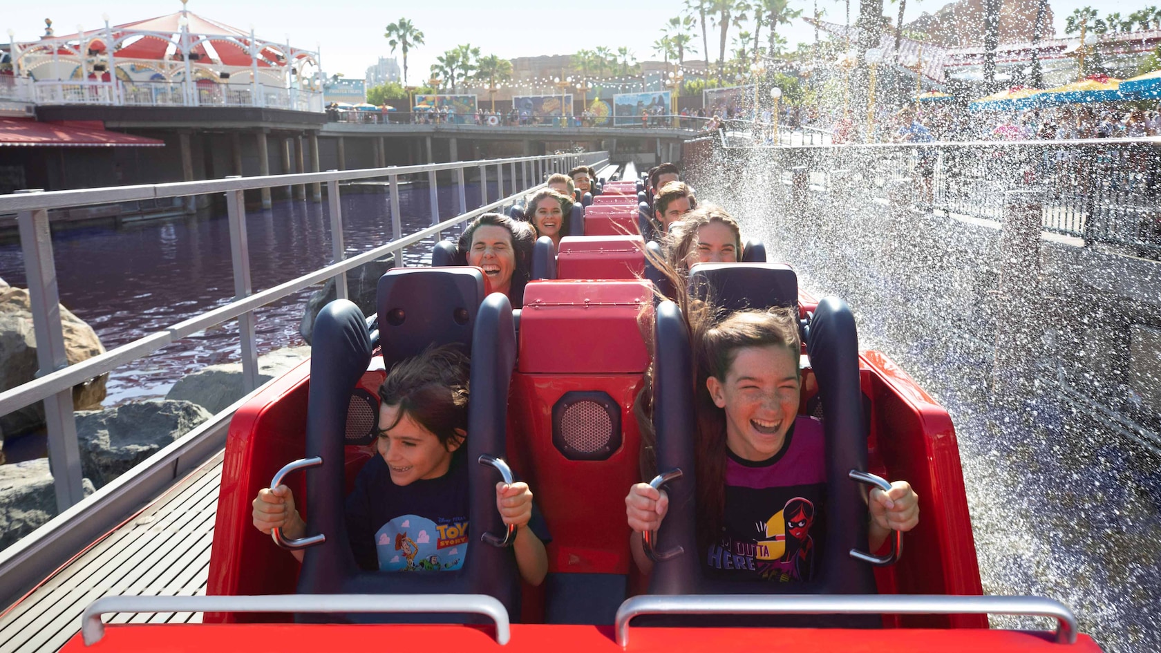 Incredicoaster in Pixar Pier at Disney California Adventure