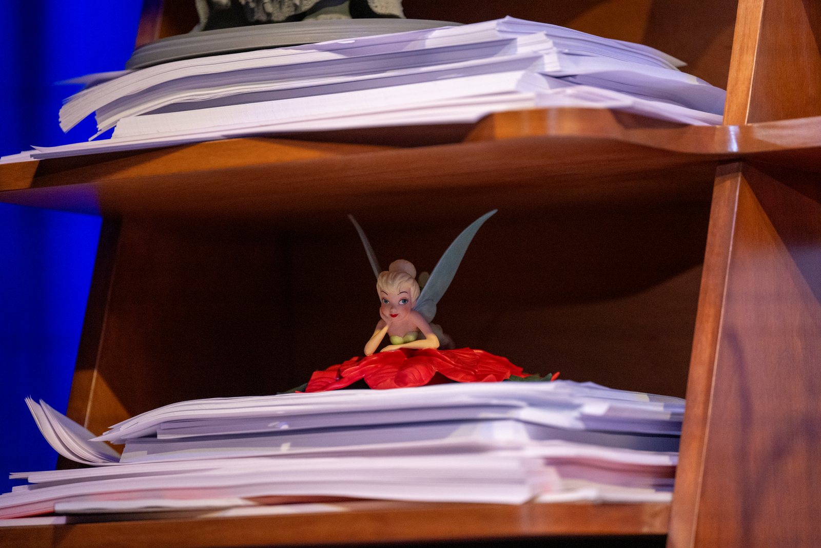 Tinker Bell detail inside the animator’s office setting