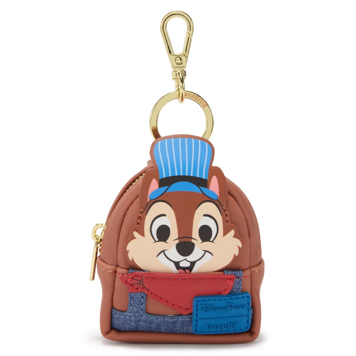 Chip Disney railroad conductor Loungefly backpack charm