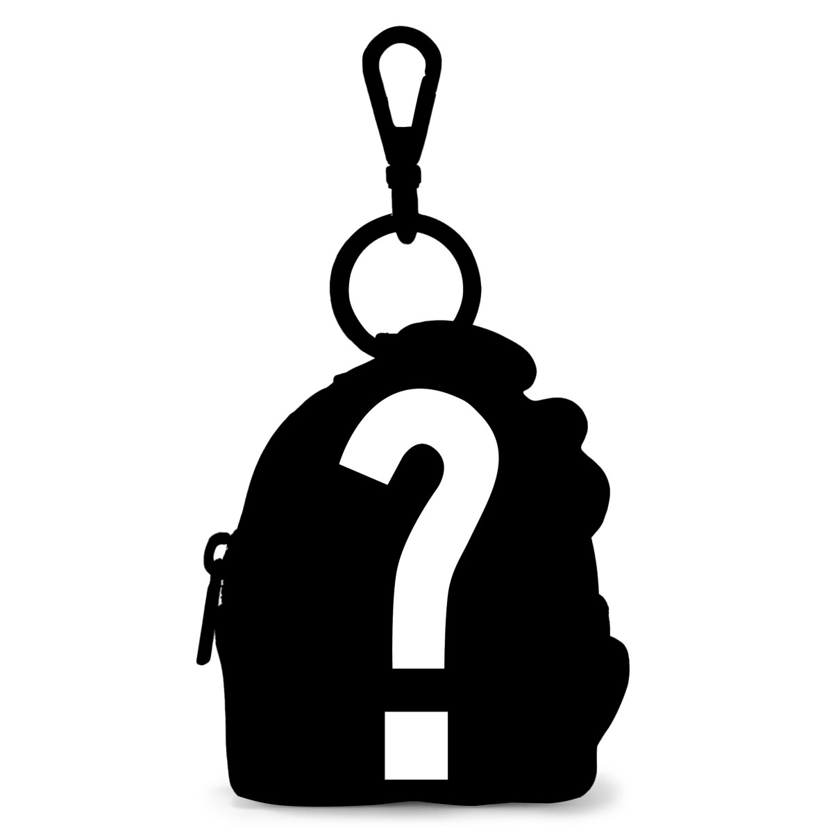 Silhouette of the unrevealed sixth Loungefly backpack charm