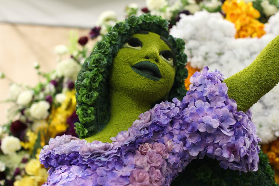 File photo from 2022: Isabela’s floral figure at Downtown Disney.