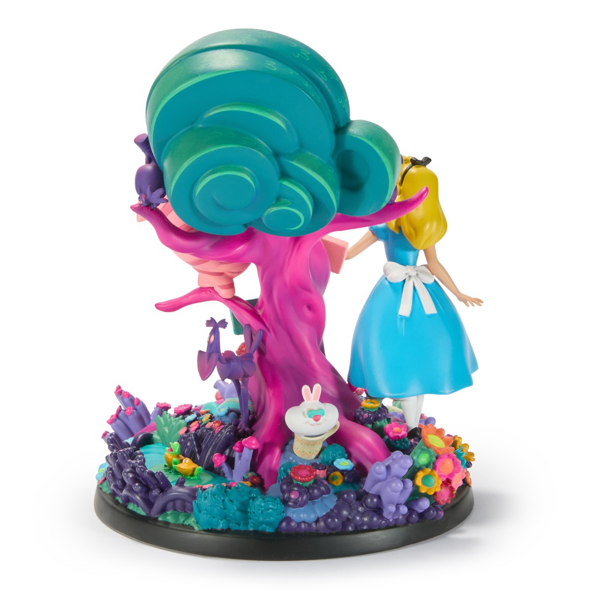 Rear view of the Alice in Wonderland figure