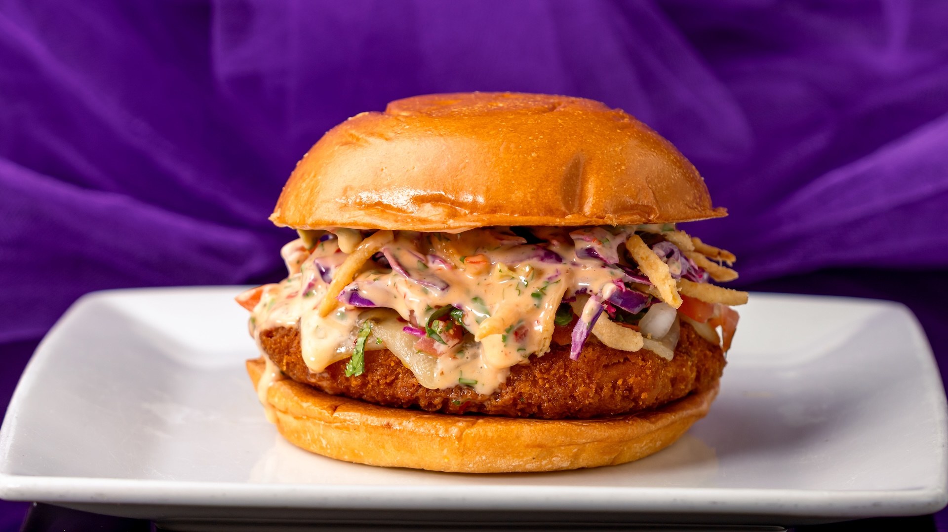 Stellar Spicy Chicken Sandwich served at Galactic Grill in Disneyland