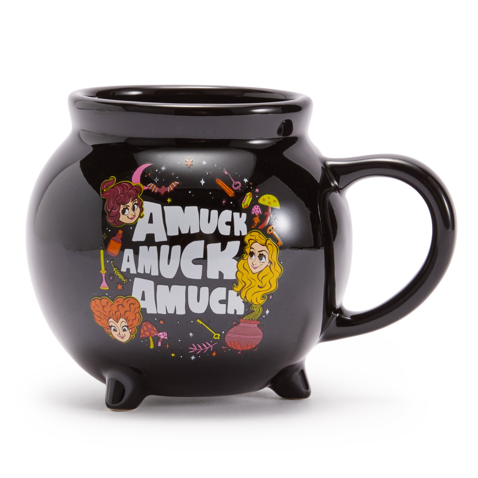 Hocus Pocus Amuck cauldron-shaped mug