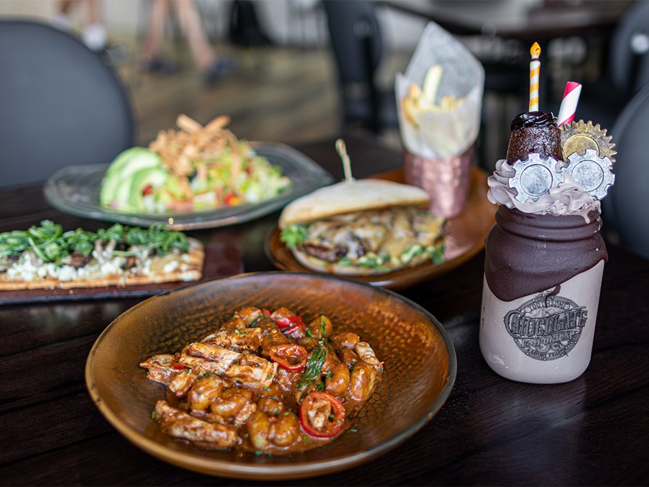 Toothsome Chocolate Emporium's six-item 10th-anniversary menu at Universal CityWalk.