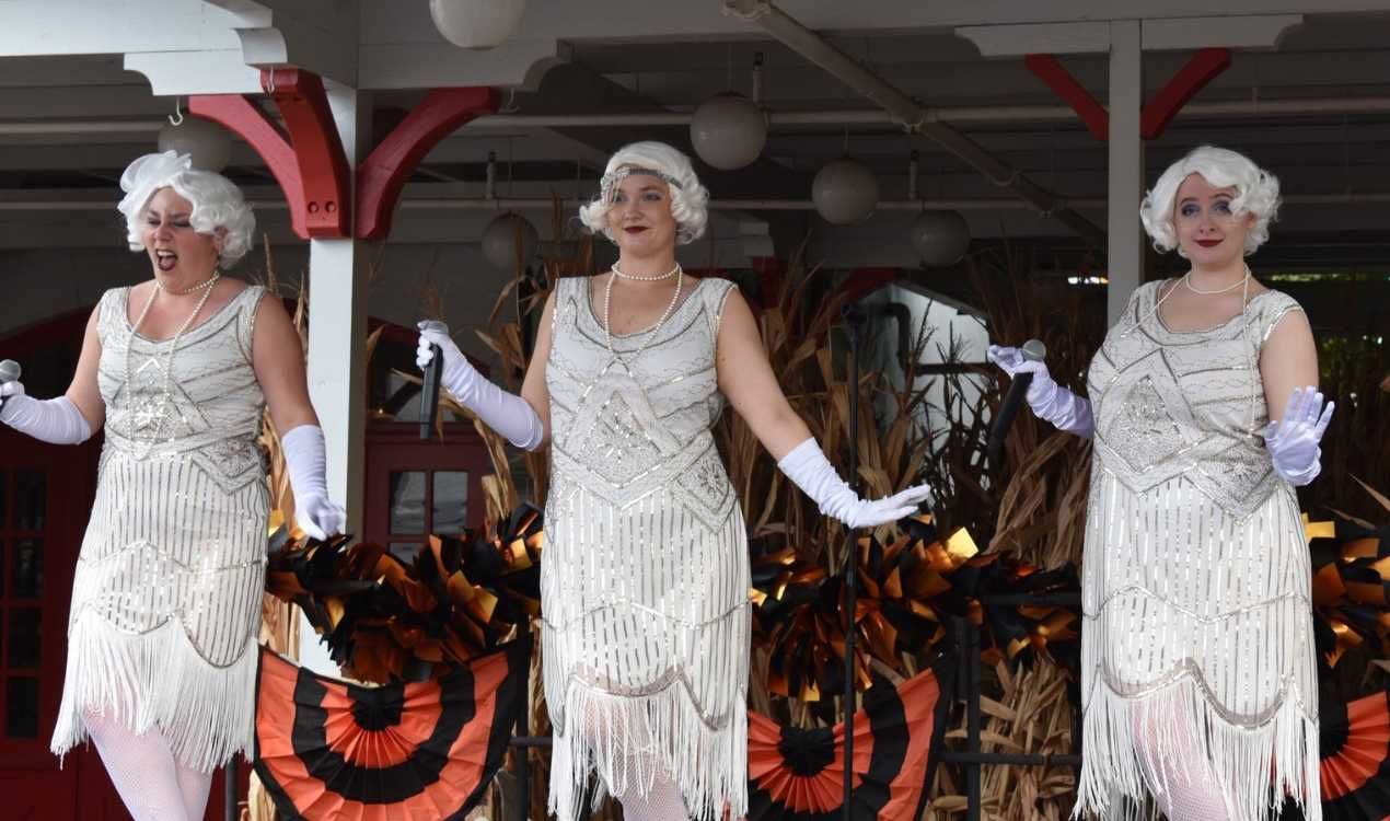The Spectral Sisters perform at Six Flags Great America’s Kids Boo Fest