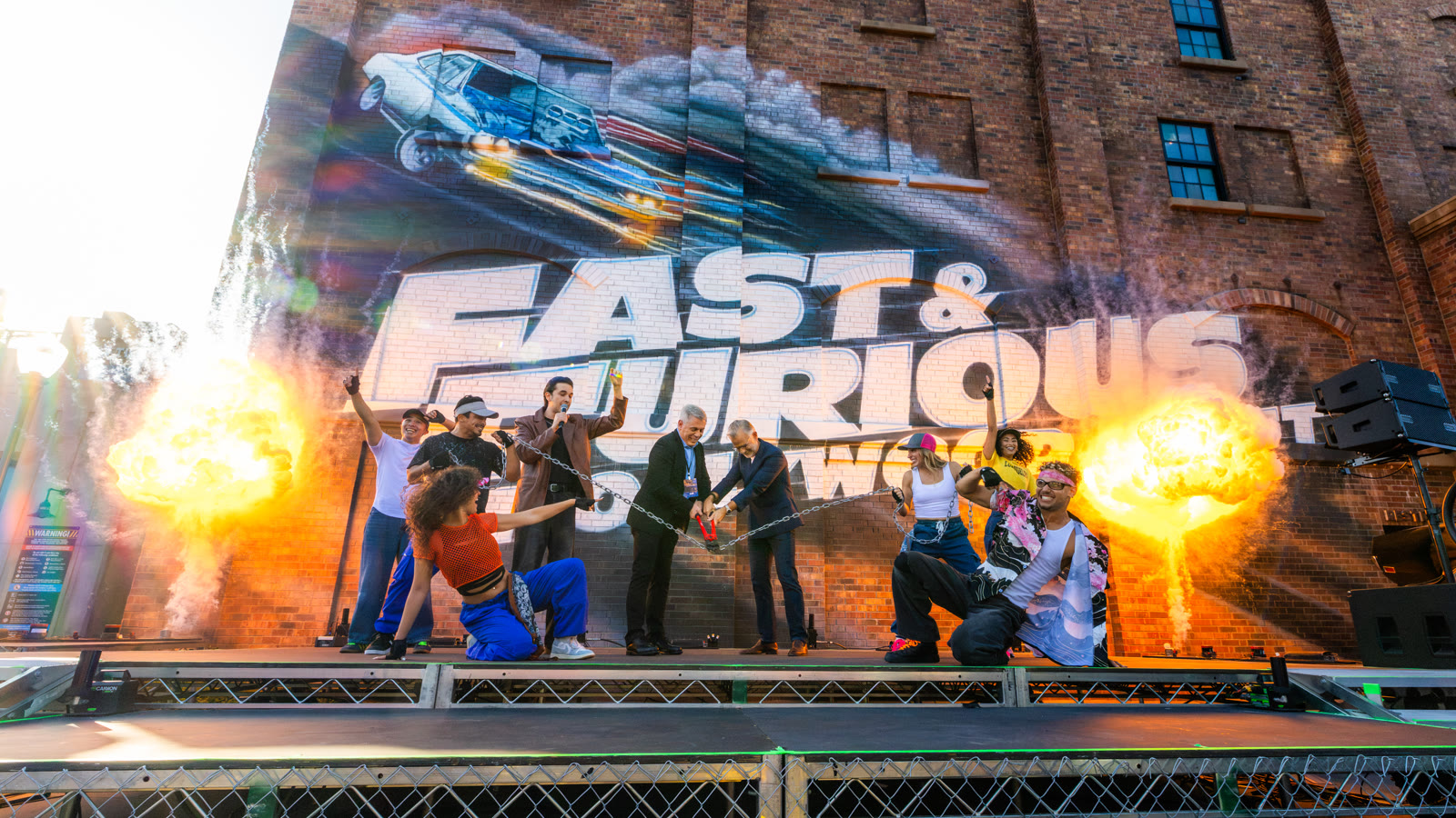 Universal Studios Hollywood opening ceremony for Fast & Furious: Hollywood Drift