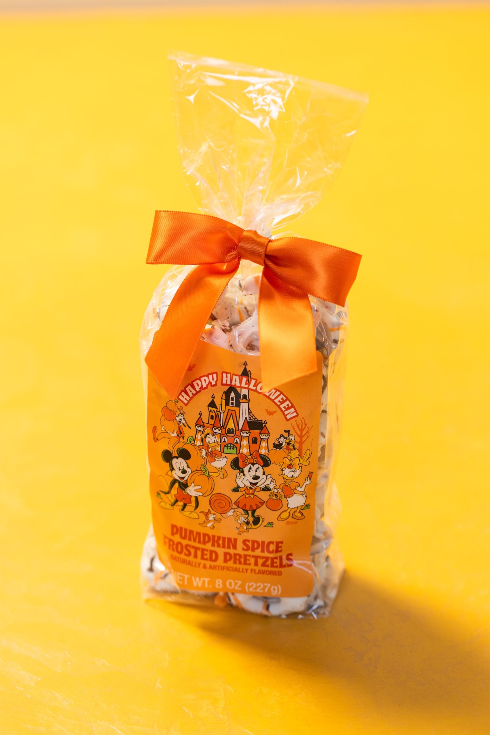 Pumpkin Spice Frosted Pretzels in Disney’s official Halloween product photography