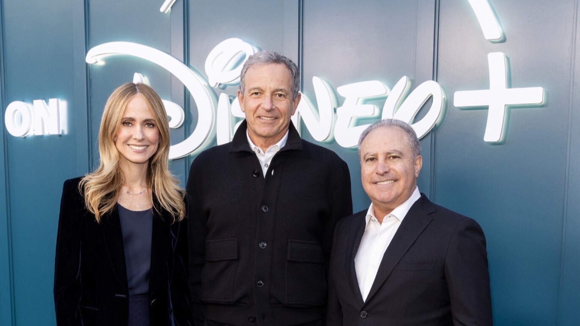 File photo of Disney executives at the Hulu on Disney+ launch event