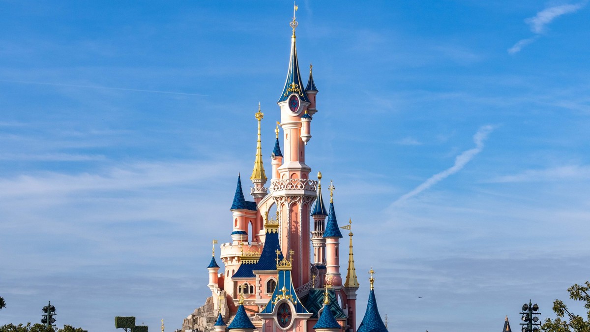 Sleeping Beauty Castle in Disneyland Park at Disneyland Paris