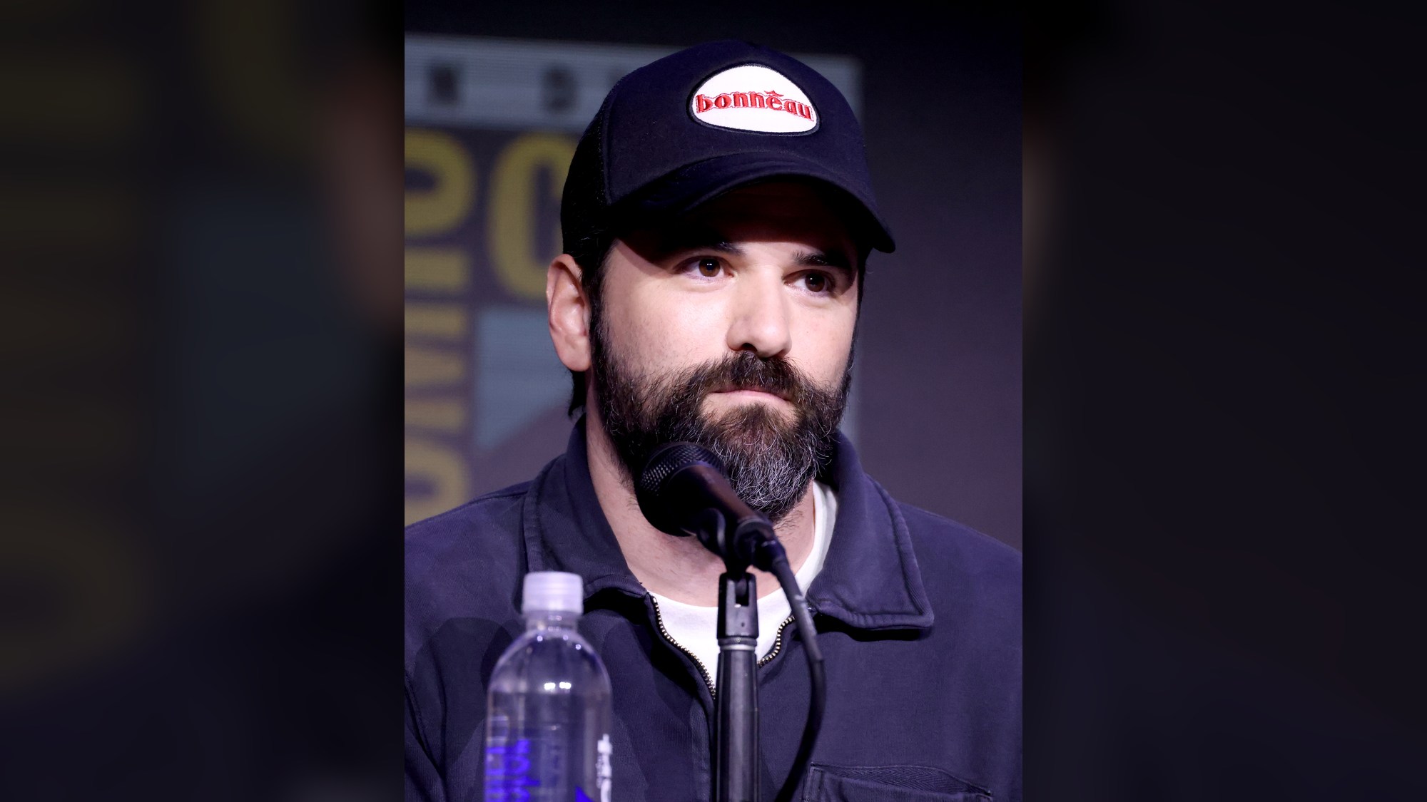 Director Dan Trachtenberg speaks during a 2025 Comic-Con panel
