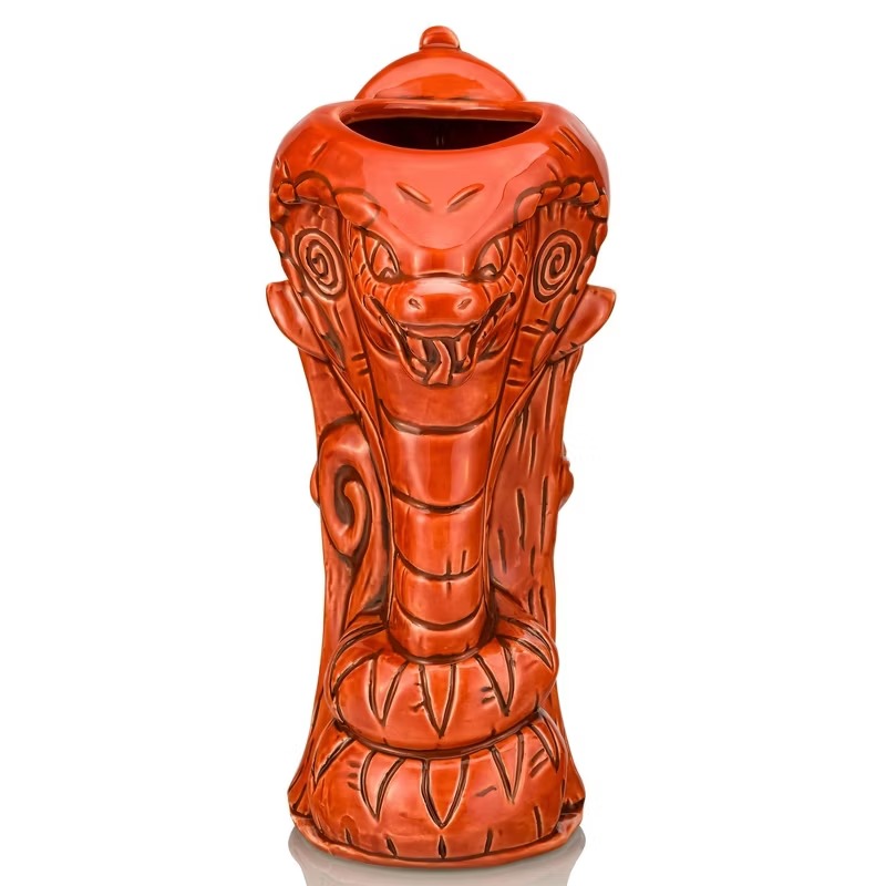 Back of the orange Jafar Geeki Tikis mug