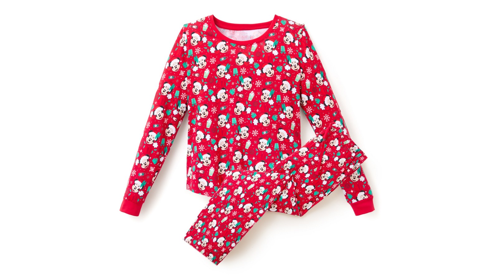 Santa Mickey and Minnie holiday sleep set