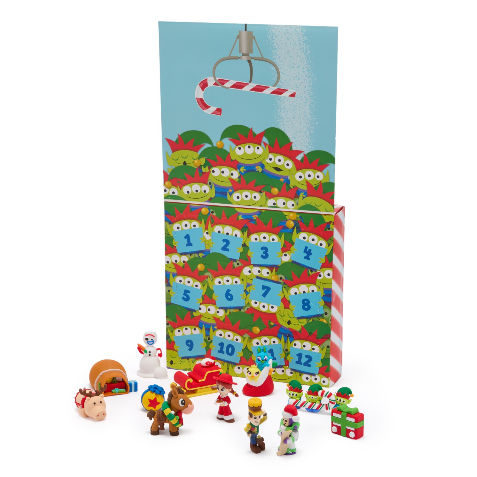 Toy Story 12-Day Countdown Calendar with holiday character pieces