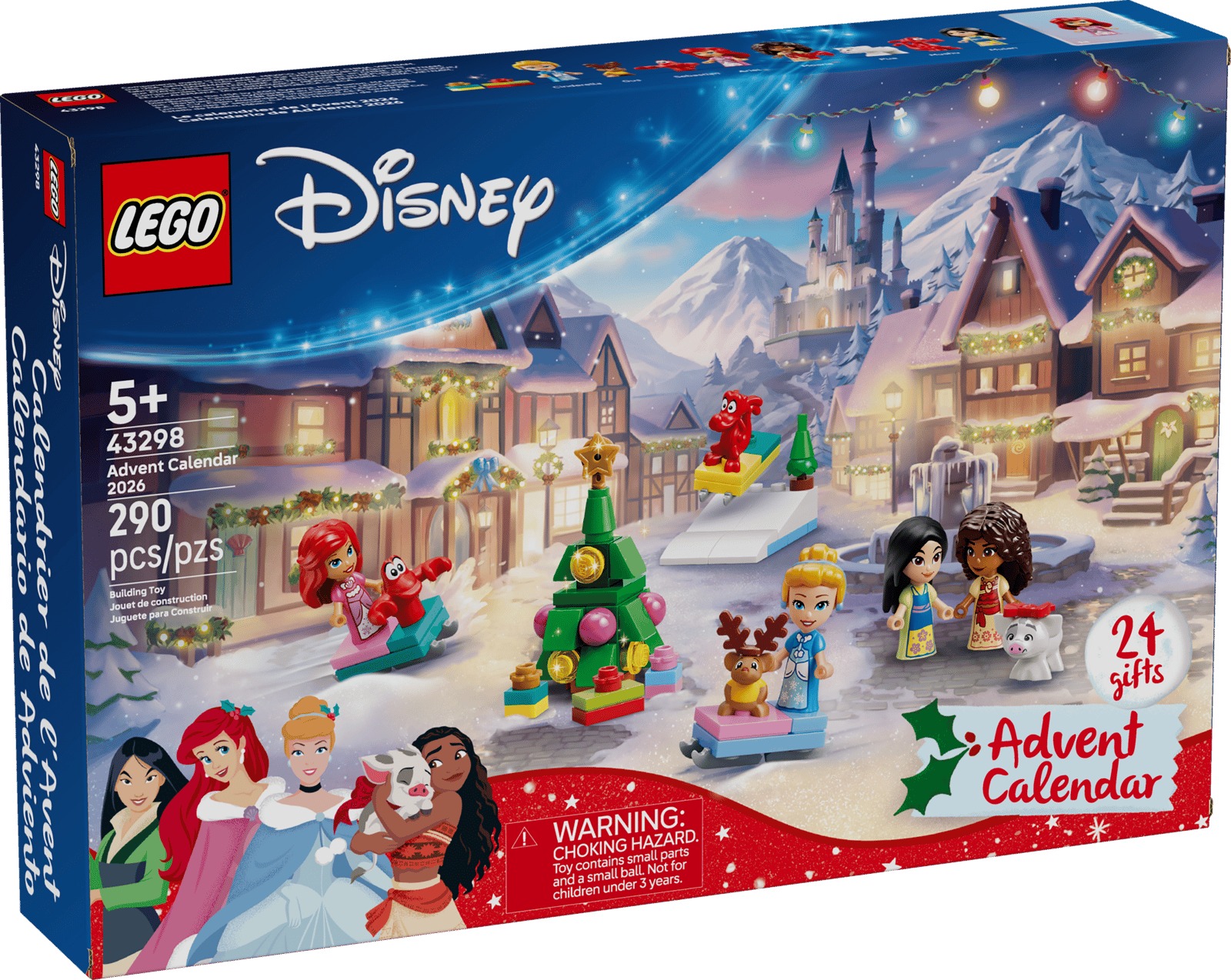 LEGO Disney Princess Advent Calendar 2026 box with princess and animal figures