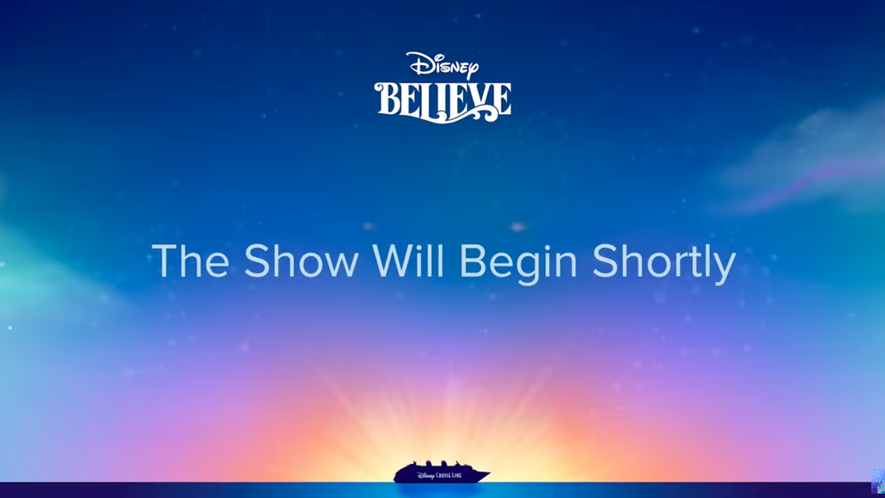 Disney Believe ship silhouette in Disney Cruise Line’s official reveal video