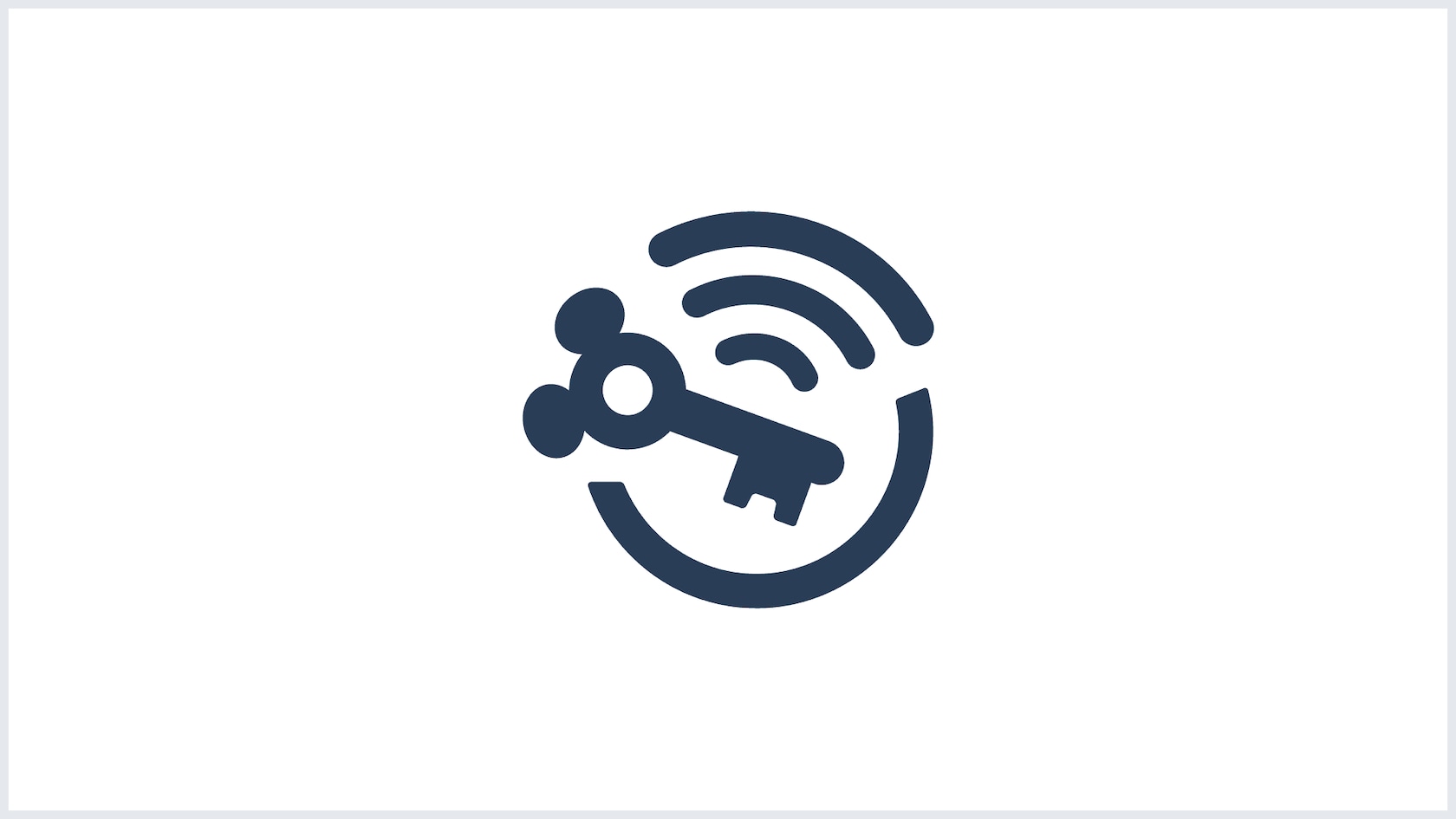 Disney digital room key symbol with a Mickey-shaped key and wireless signal
