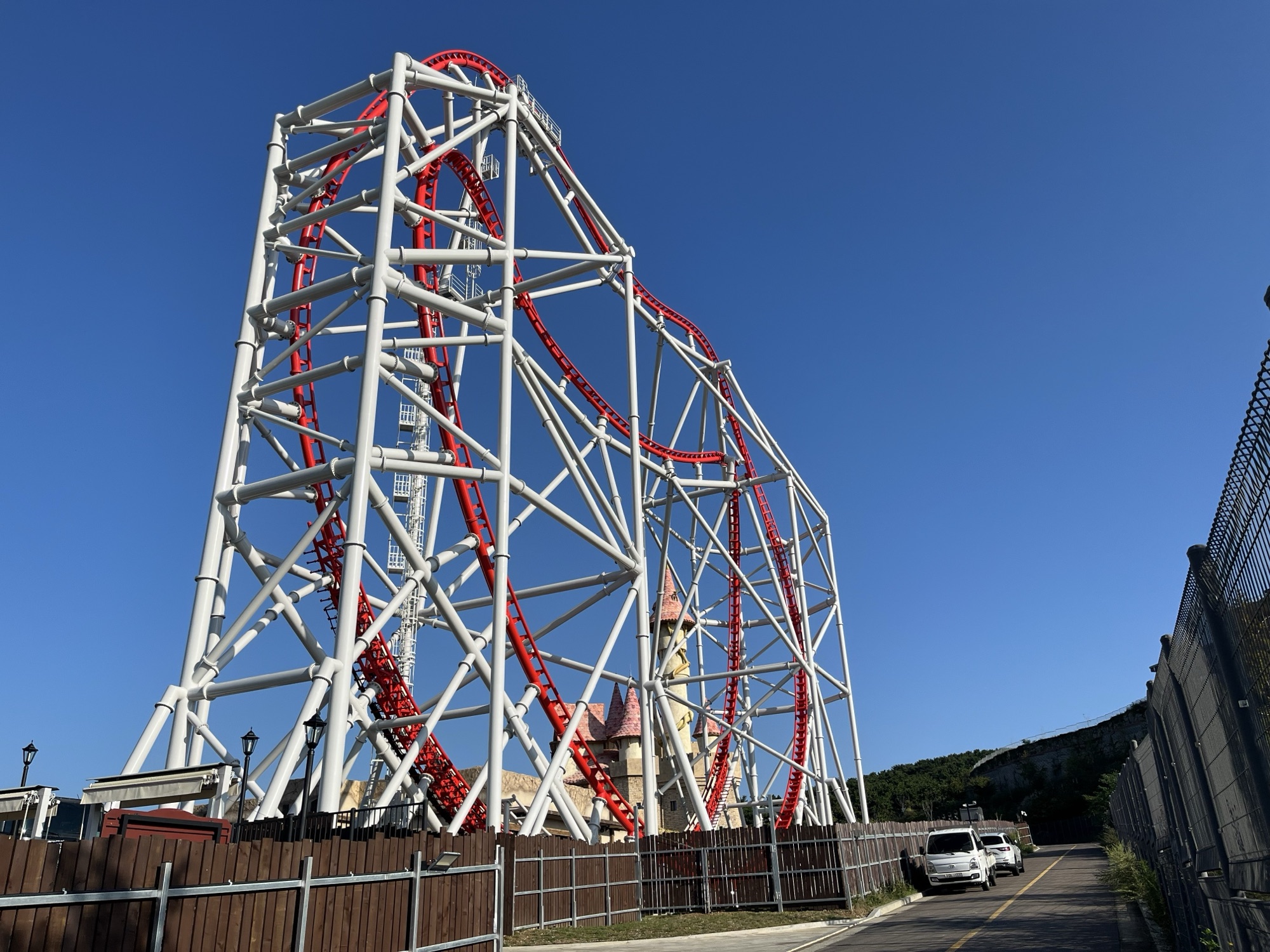 Giant Revolution roller coaster at Lotte World Adventure Busan