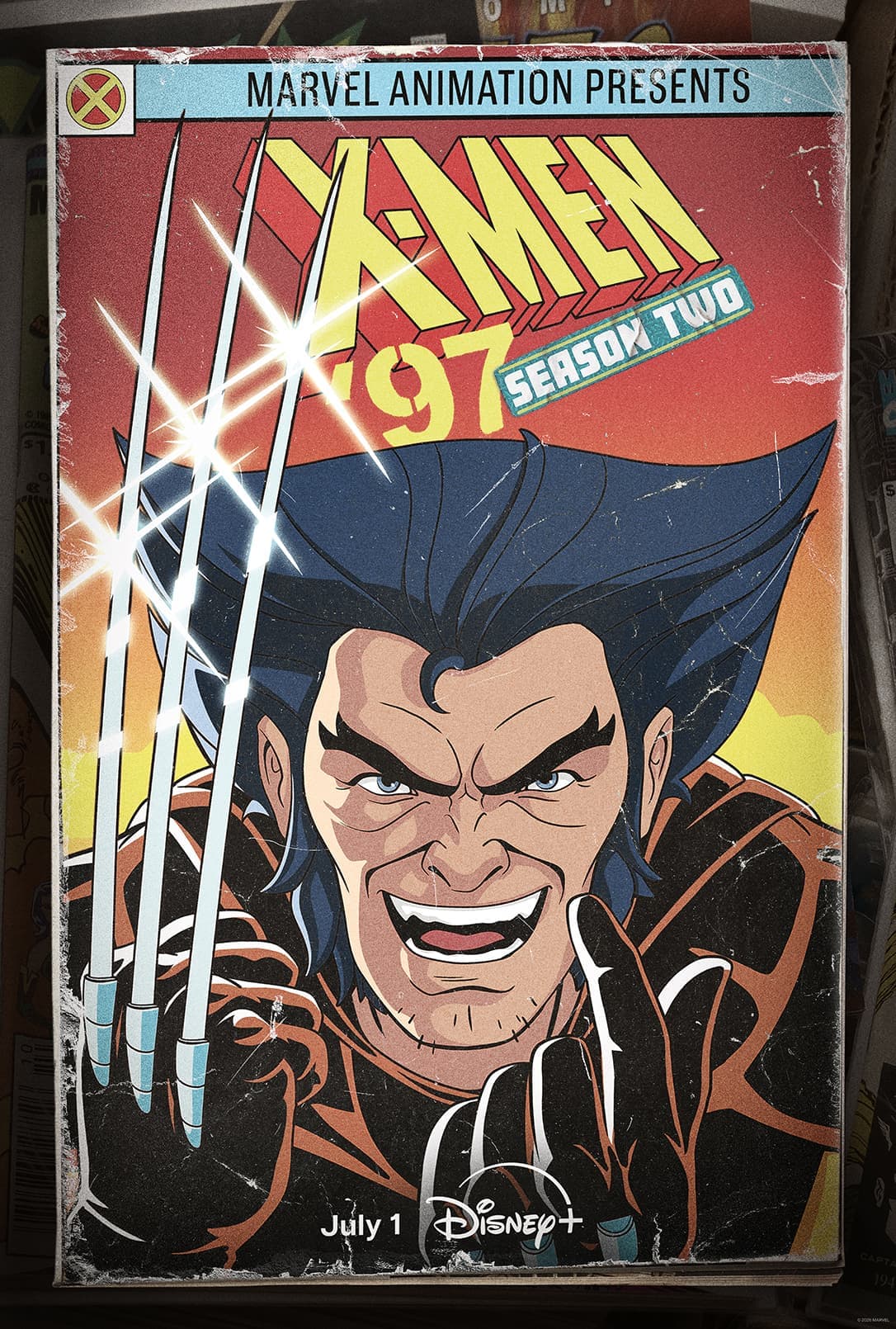 Official X-Men ’97 Season 2 poster featuring Wolverine