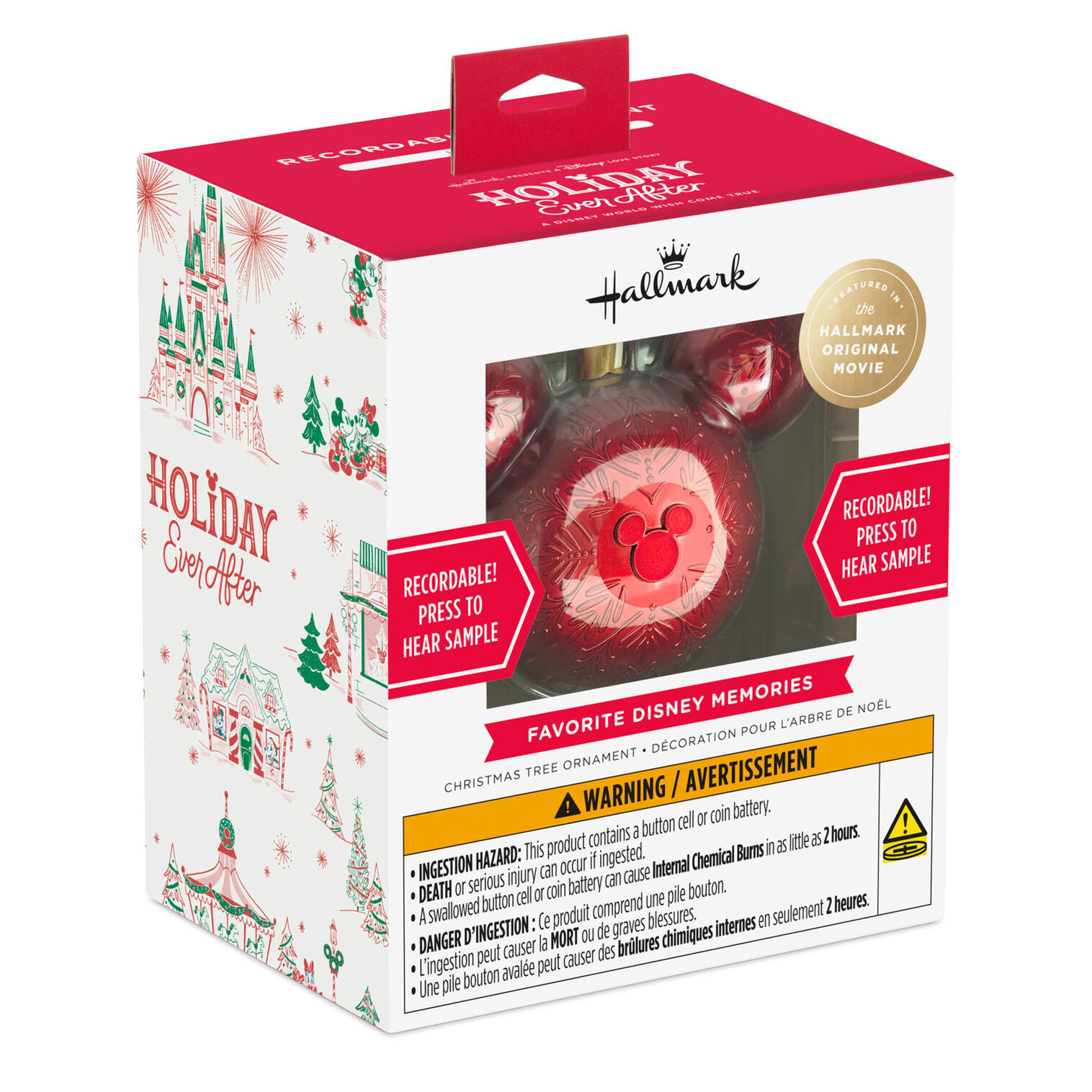Front of the Hallmark Holiday Ever After ornament box.