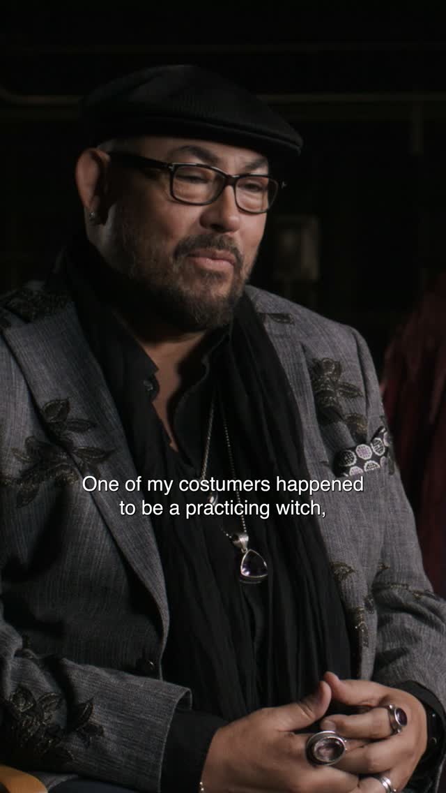 Costume designer Salvador Pérez Jr. in Disney’s Hocus Pocus 2 costume video