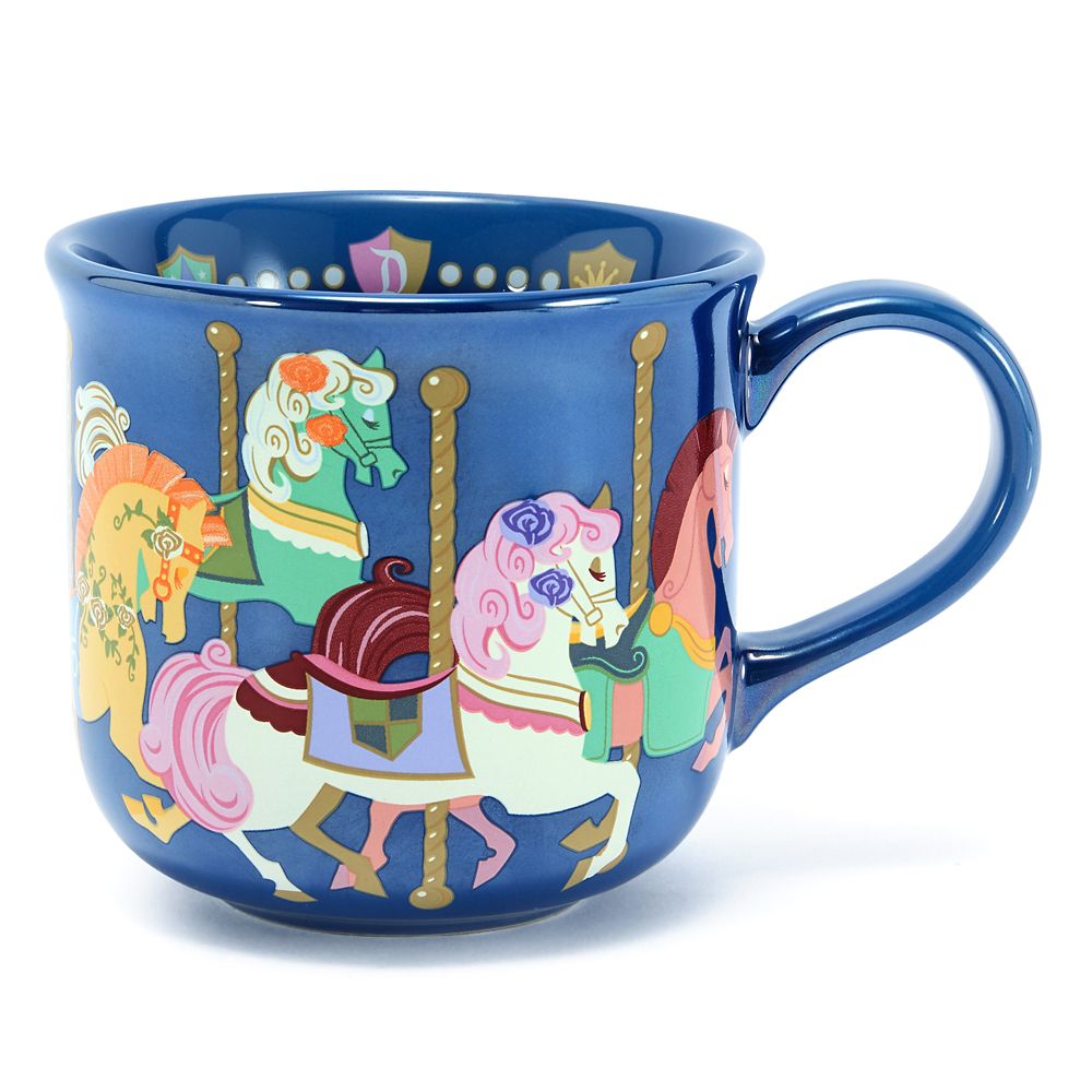 King Arthur Carrousel mug with colorful Disneyland horses
