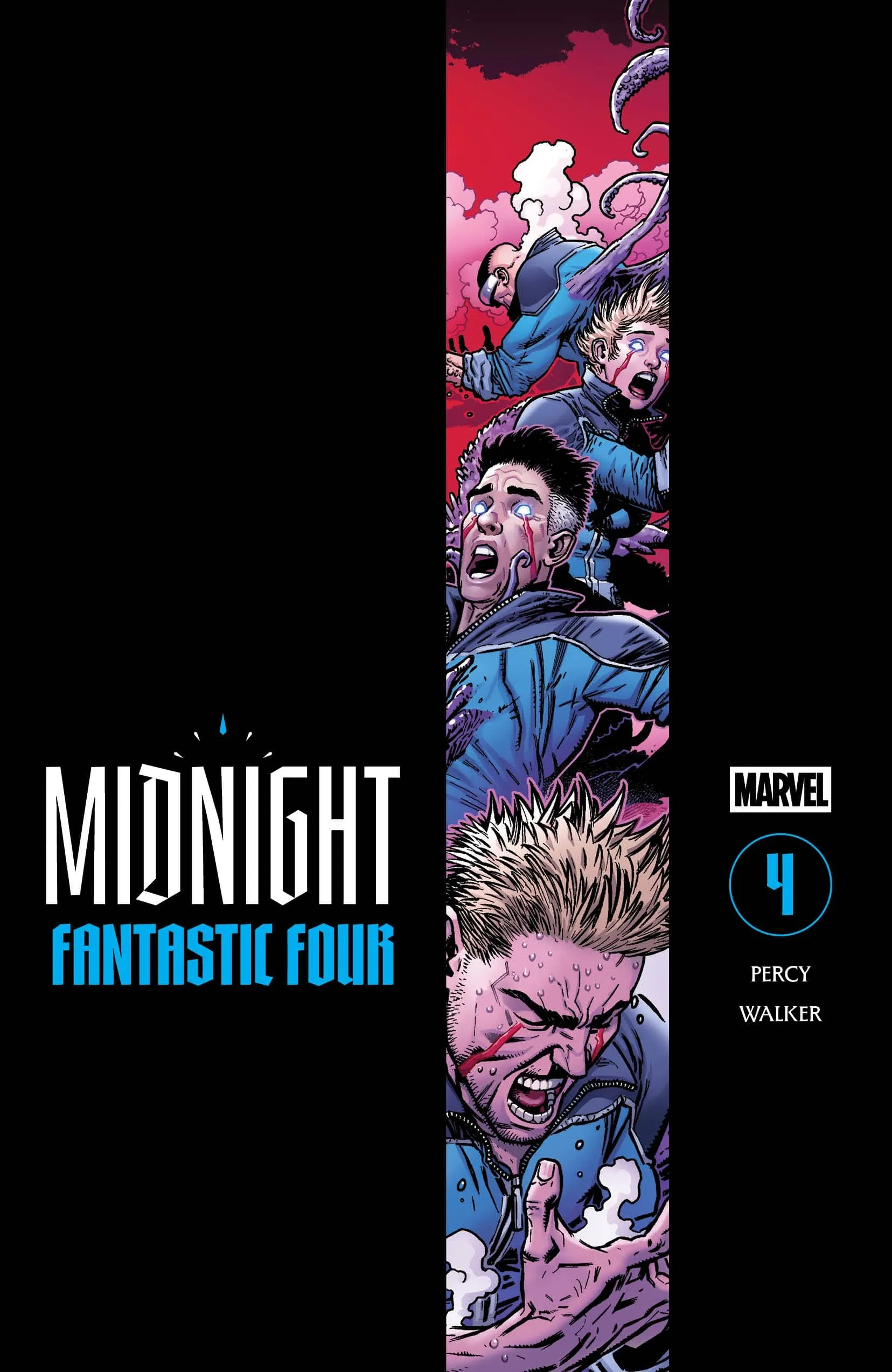 Cloaked cover artwork for Marvel Comics Midnight Fantastic Four issue 4