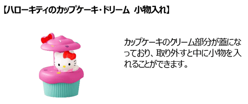 Hello Kitty cupcake container from the USJ All Stars Happy Set