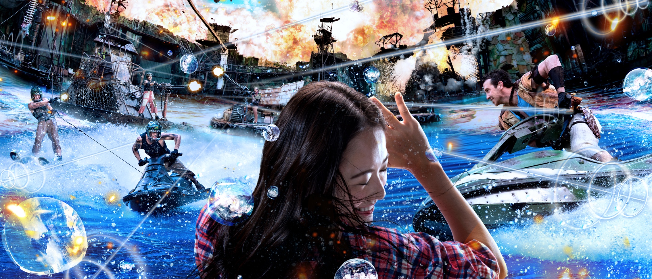 WaterWorld action show at Universal Studios Japan