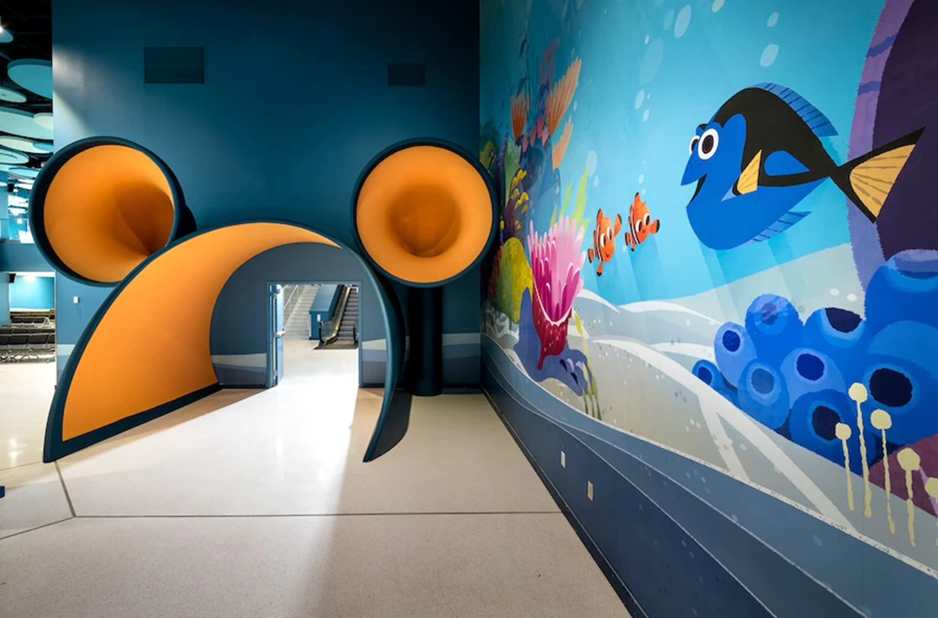 Disney Cruise Line terminal interior at Port Everglades