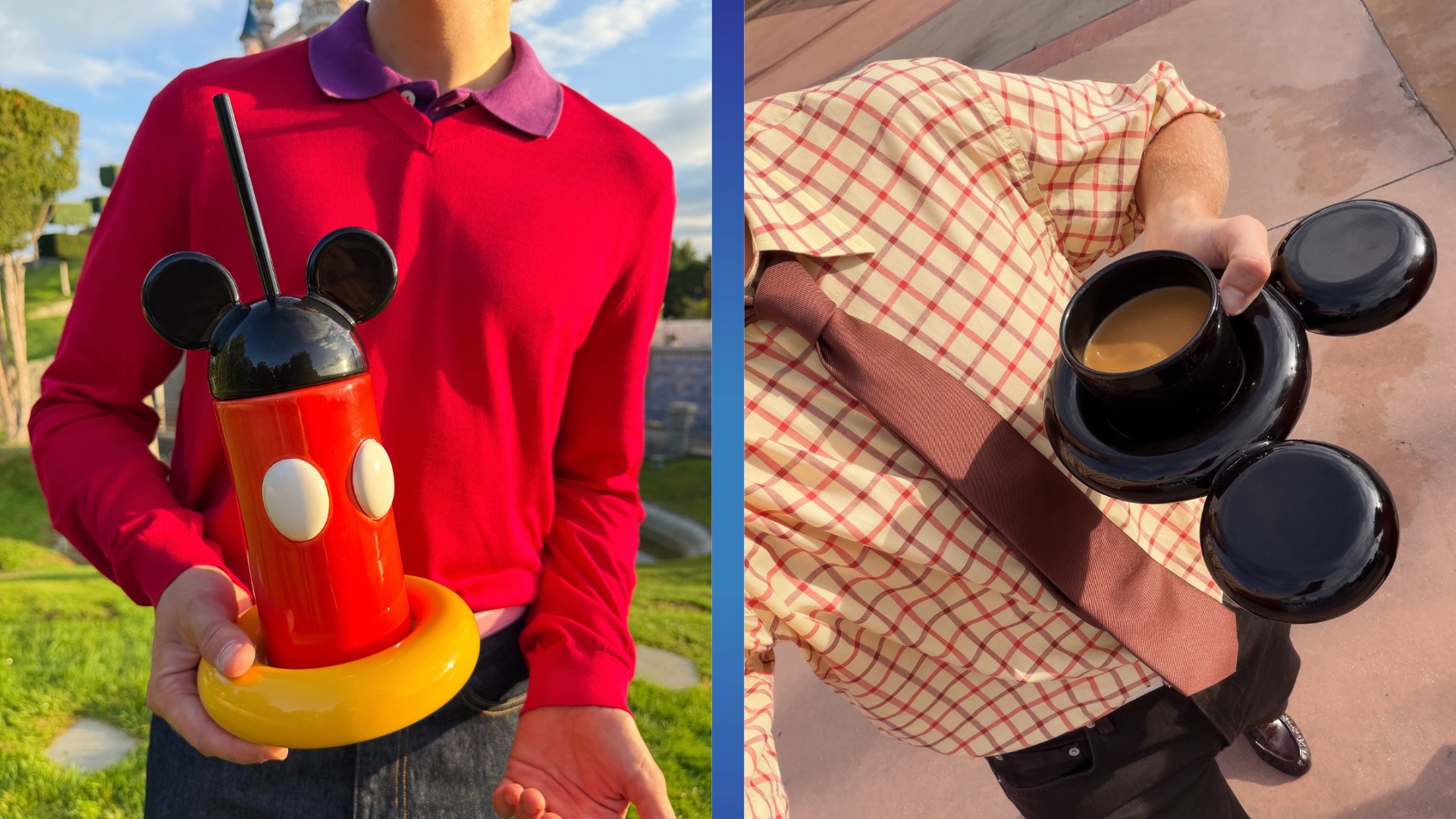 Disney x Gustaf Westman Mickey Mouse tumbler and cup