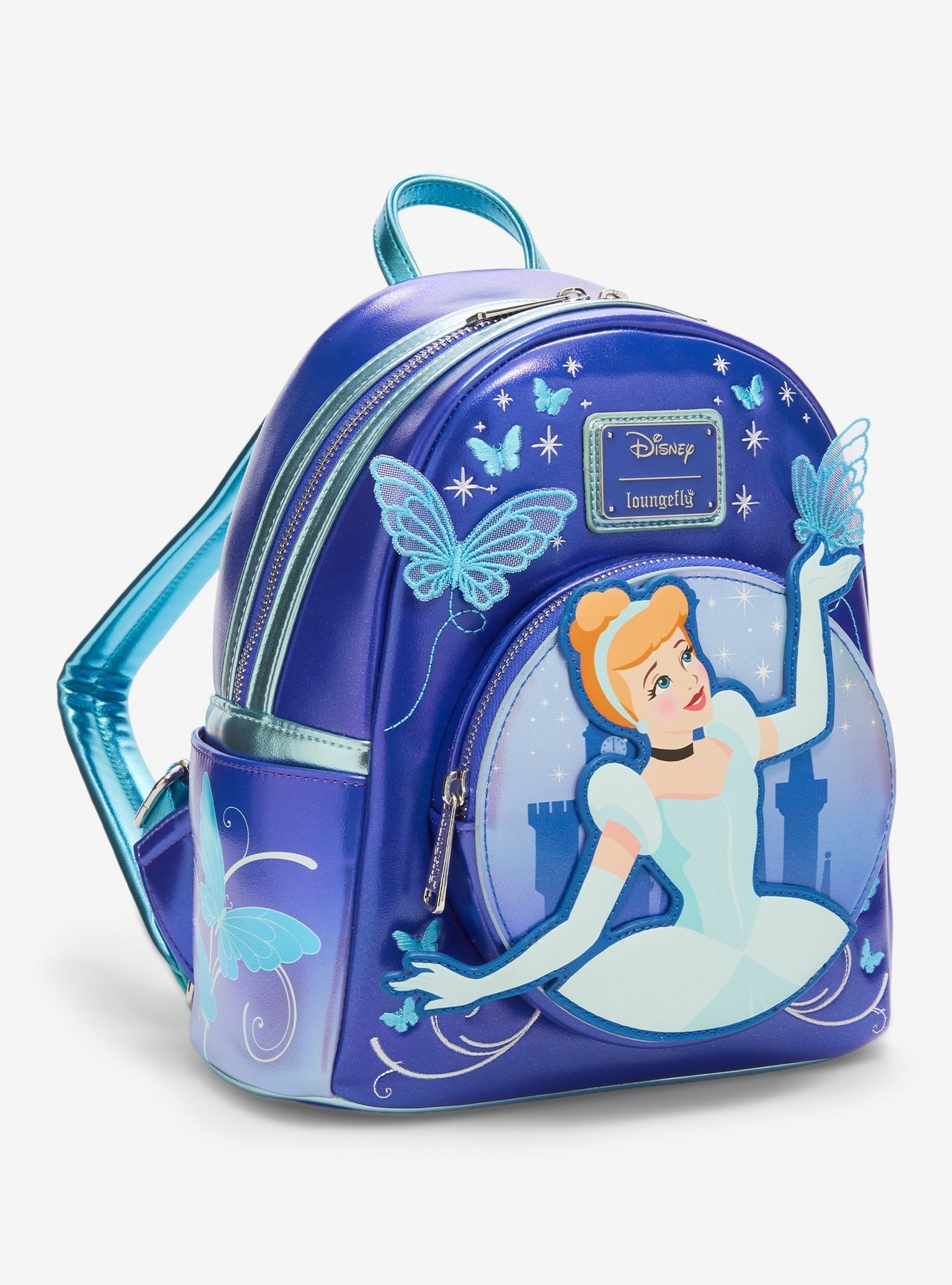 Cinderella Butterflies Loungefly mini backpack view 2