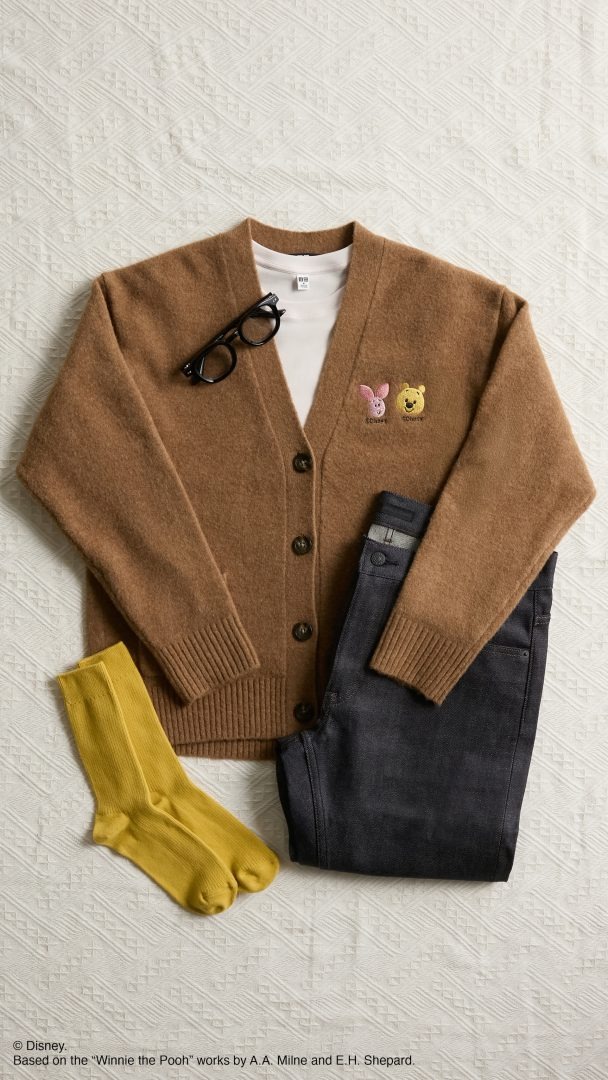 Winnie the Pooh embroidery designs at RE.UNIQLO STUDIO