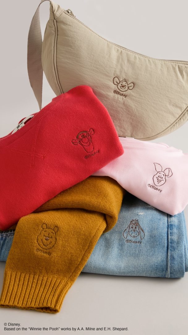 Winnie the Pooh and friends embroidery at RE.UNIQLO STUDIO