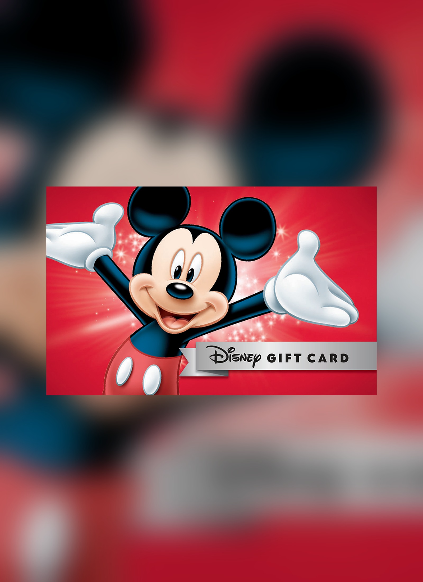 Mickey Mouse Disney Gift Card artwork shown in Google Play’s gift-card listing