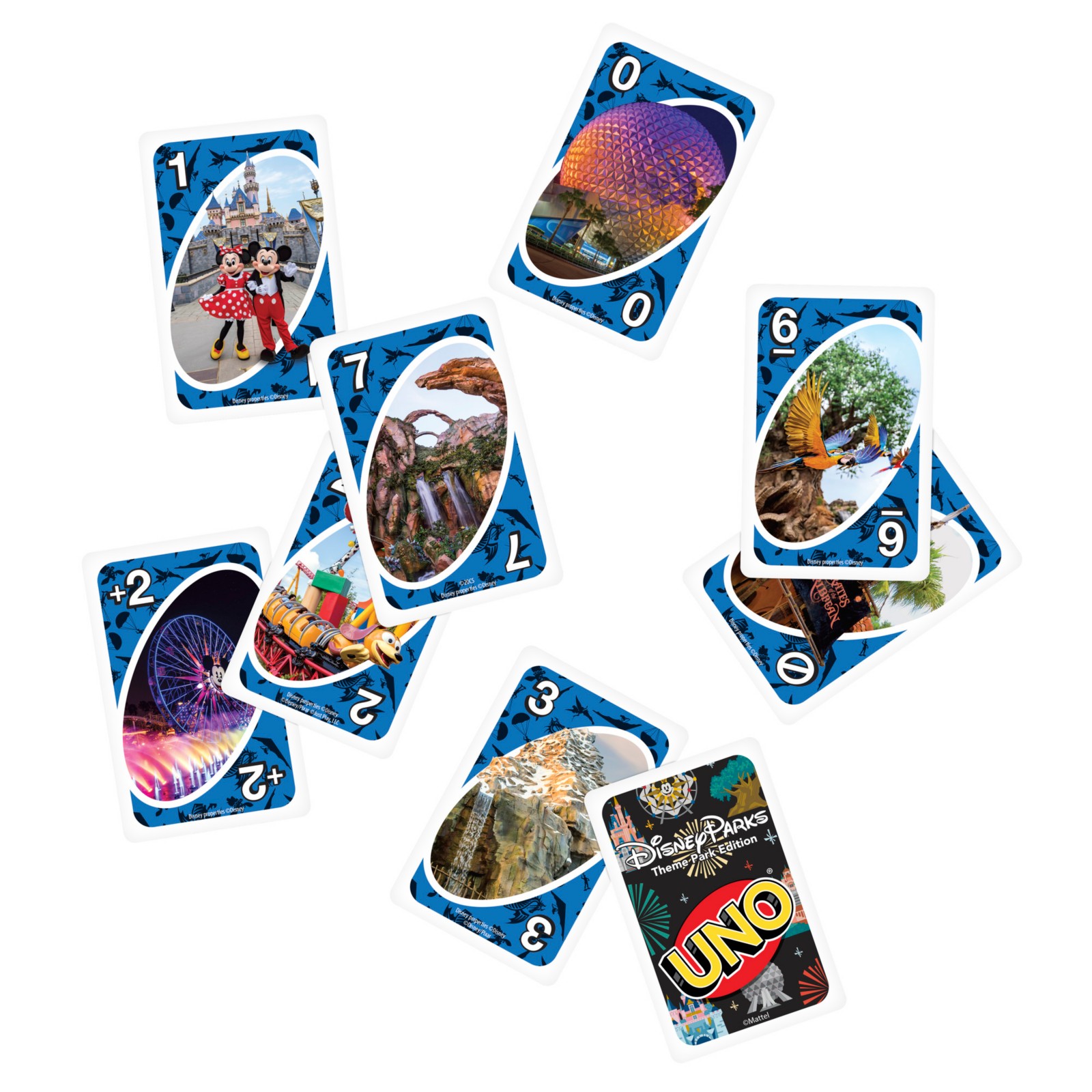 Open Disney Parks UNO collector tin with the card deck