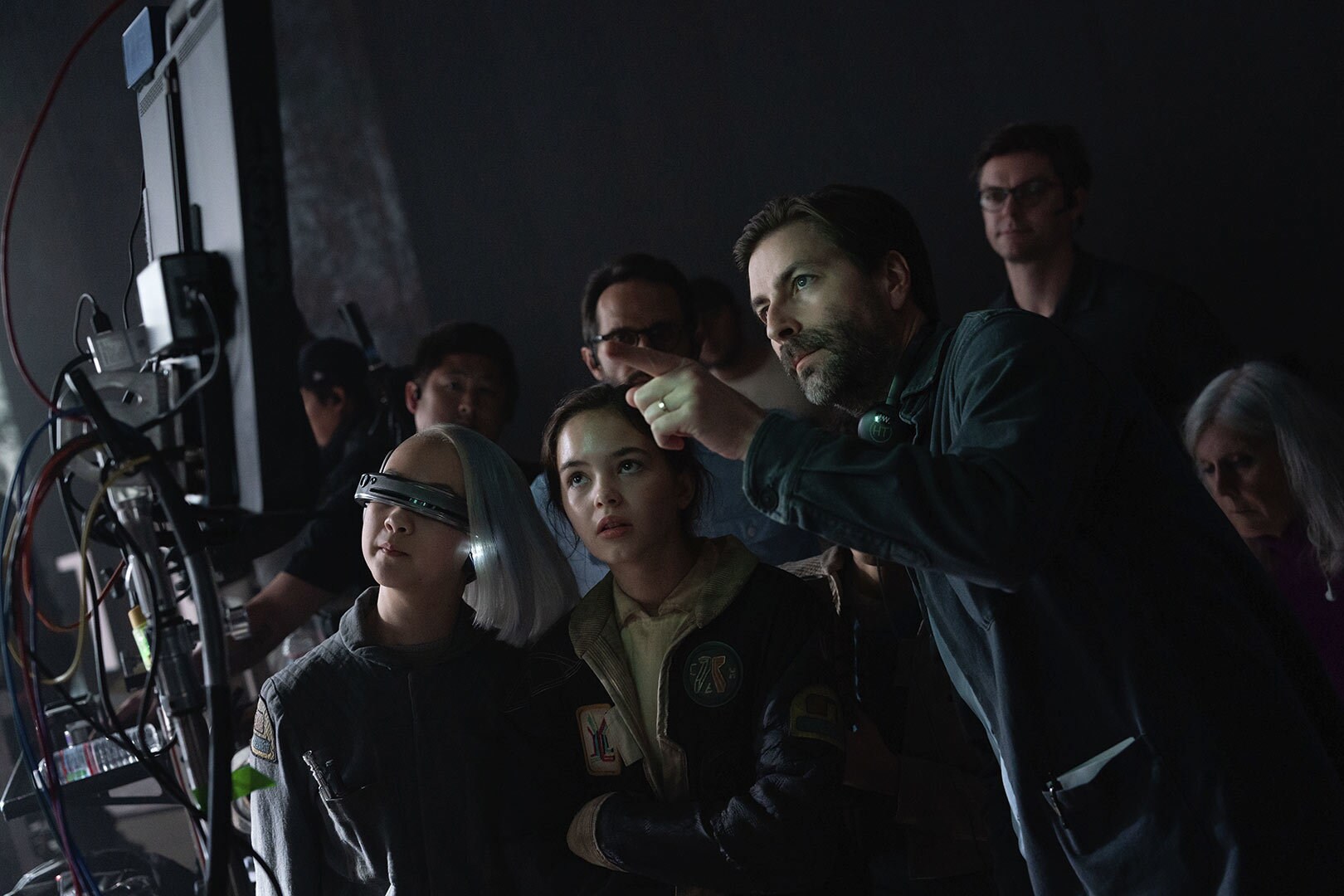 Jon Watts on the set of Star Wars: Skeleton Crew