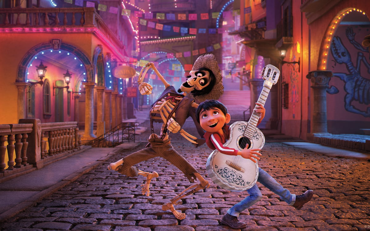 Miguel and Héctor in Disney and Pixar’s Coco