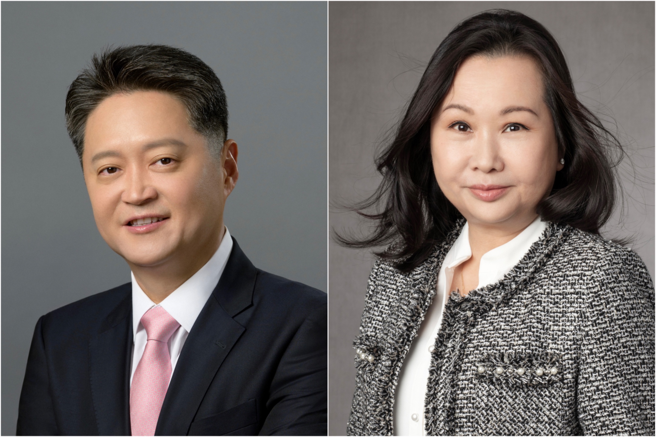Luke Kang and Carol Choi in Disney-provided executive portraits
