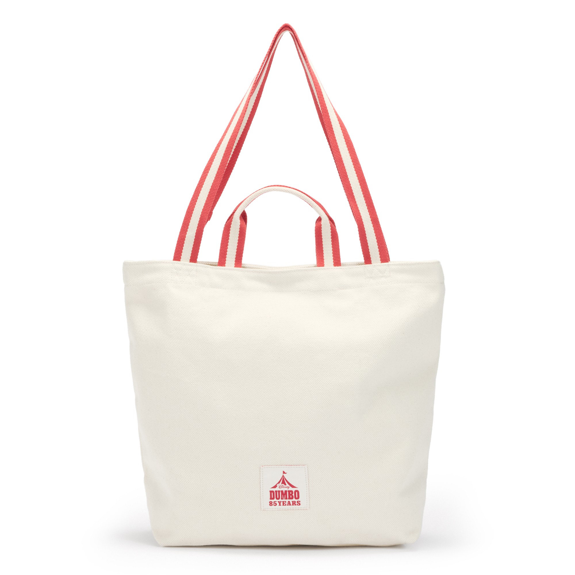 Back view of the Dumbo 85th Anniversary canvas tote